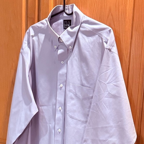 Jos. A. Bank Traveler’s Collection Button Down Lavender Shirt Size 16-1/2 - Picture 6 of 6